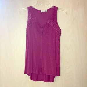 Pink Rose Tank Top